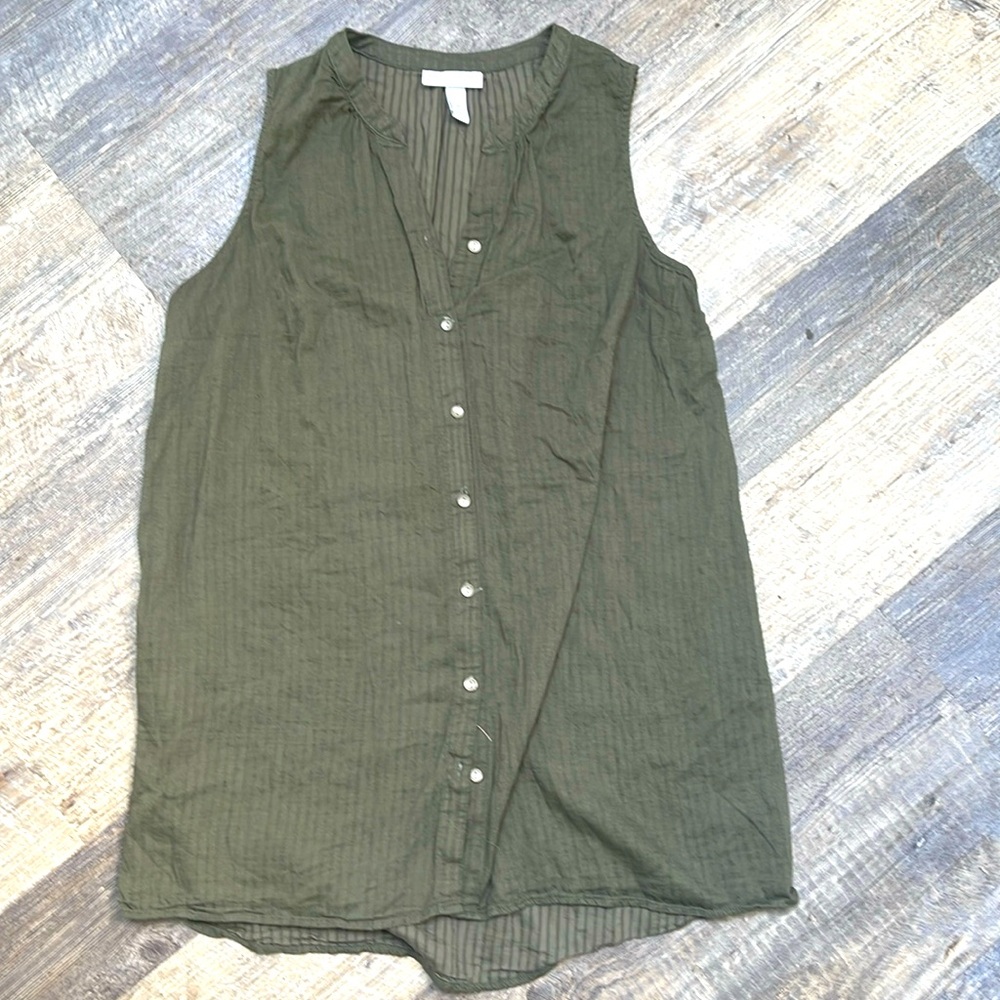 Such a cute maternity top tunic button down olive sleeveless pregnancy pregnant